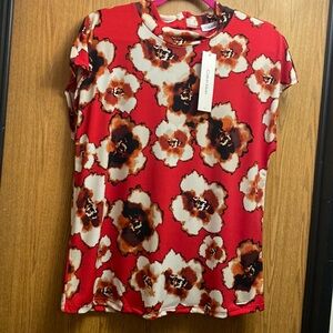 NWT Calvin Klein red floral